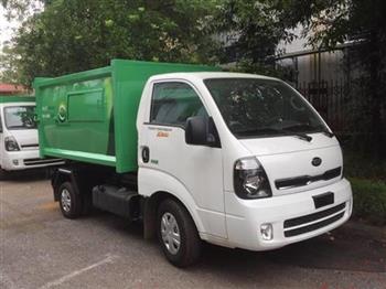 Xe ép rác Thaco Kia K200 2019 Euro 4 thu gom rác khu vực dân cư