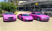 Bộ 3 Lamborghini và Bentley màu hồng